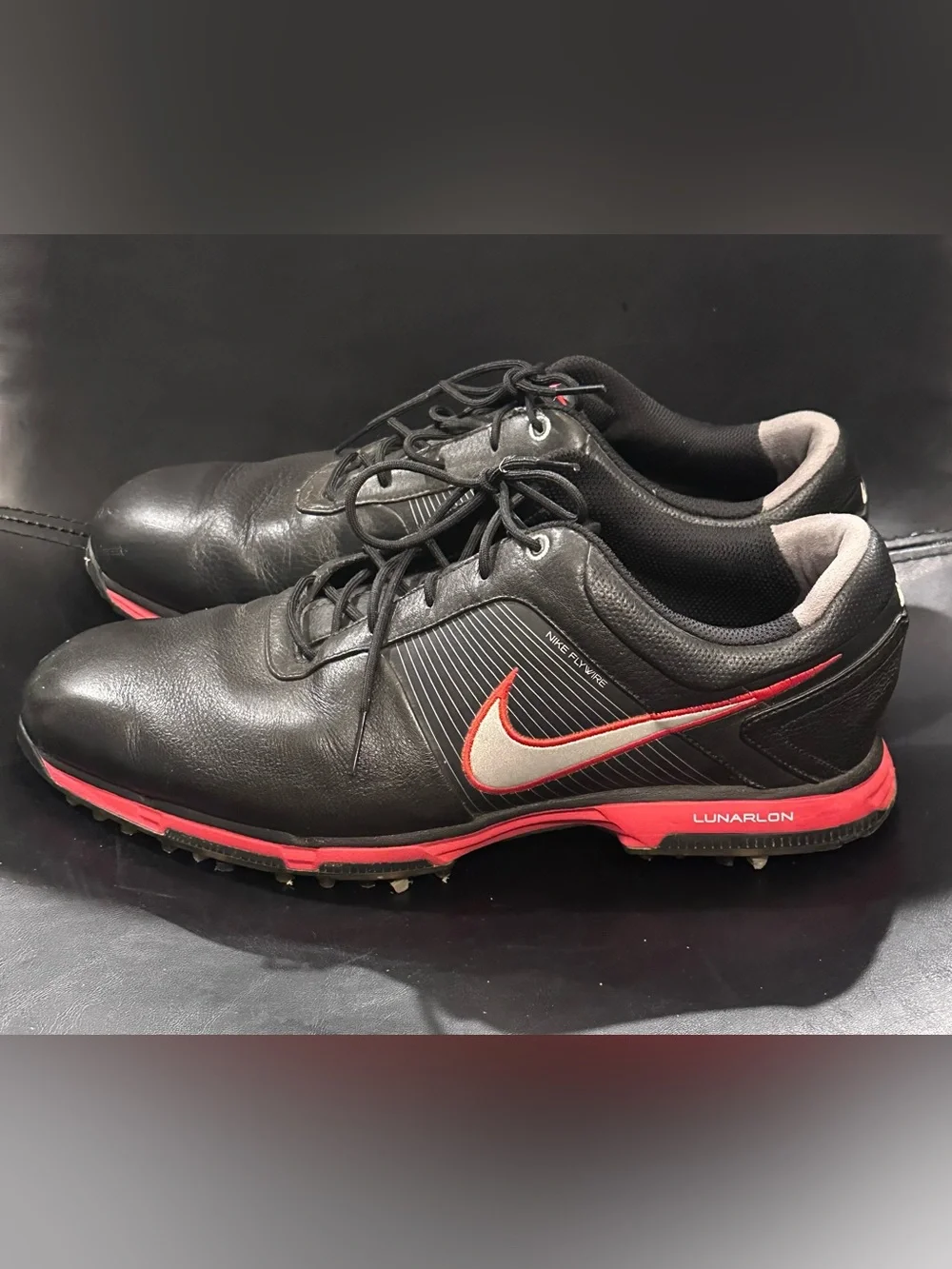 NIKE Flywire Lunarlon Golf Shoes Men's Size 11 Lunar Control 418471 004